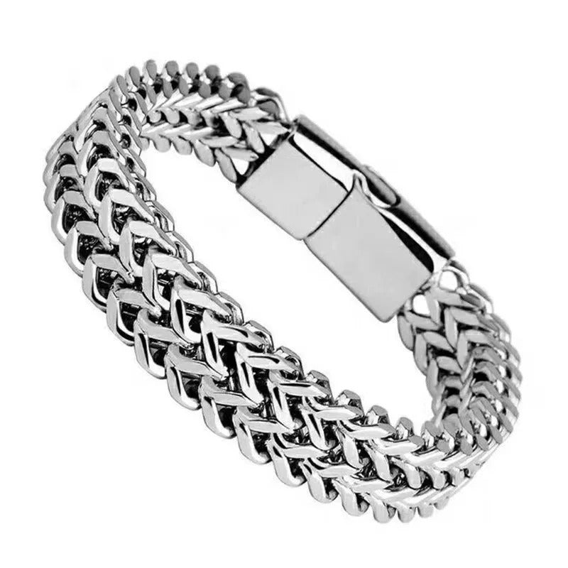 Premium Stainless Steel Bracelet - Silver Edition