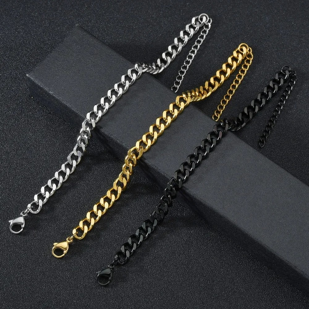 Fashion Stainless Steel Men Chain Bracelet