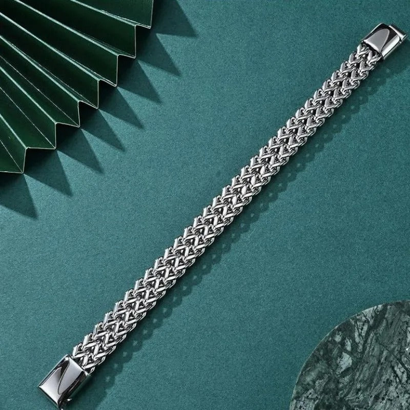 Premium Stainless Steel Bracelet - Silver Edition