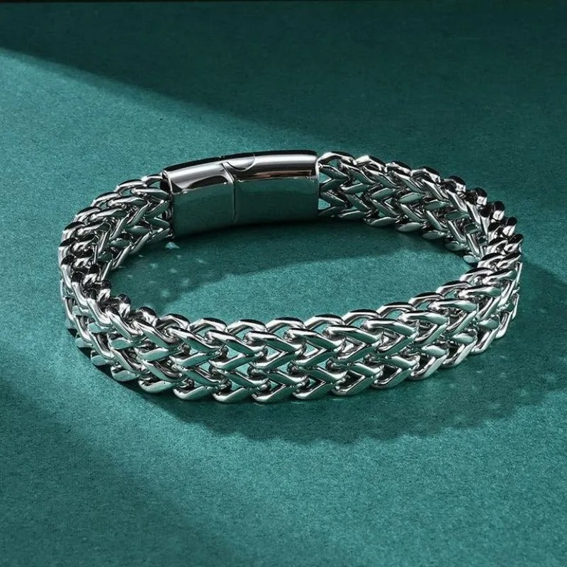 Premium Stainless Steel Bracelet - Silver Edition